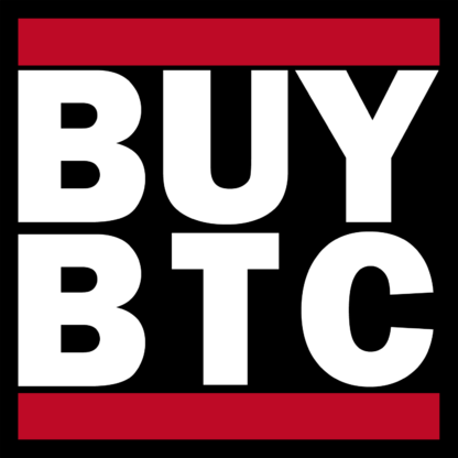 Run DMC style bitcoin sticker