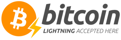 Bitcoin lightning accepted sticker
