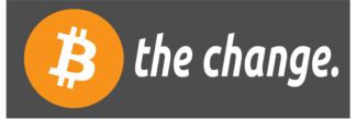 "B the change"-sticker